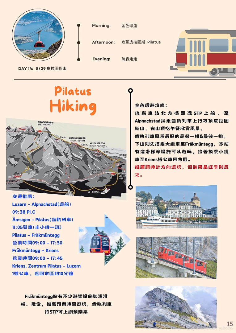 瑞士旅人誌 Eilot 縱覽瑞士16天